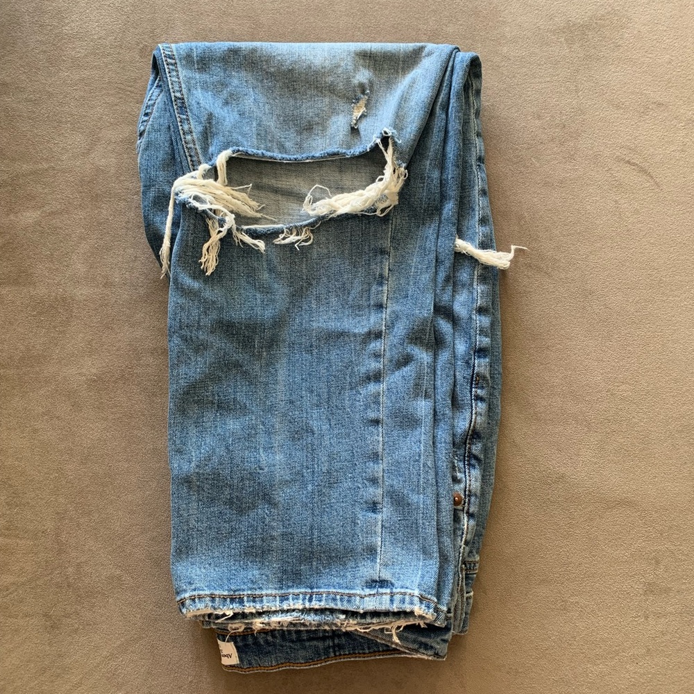 Abercrombie curve love straight leg jeans